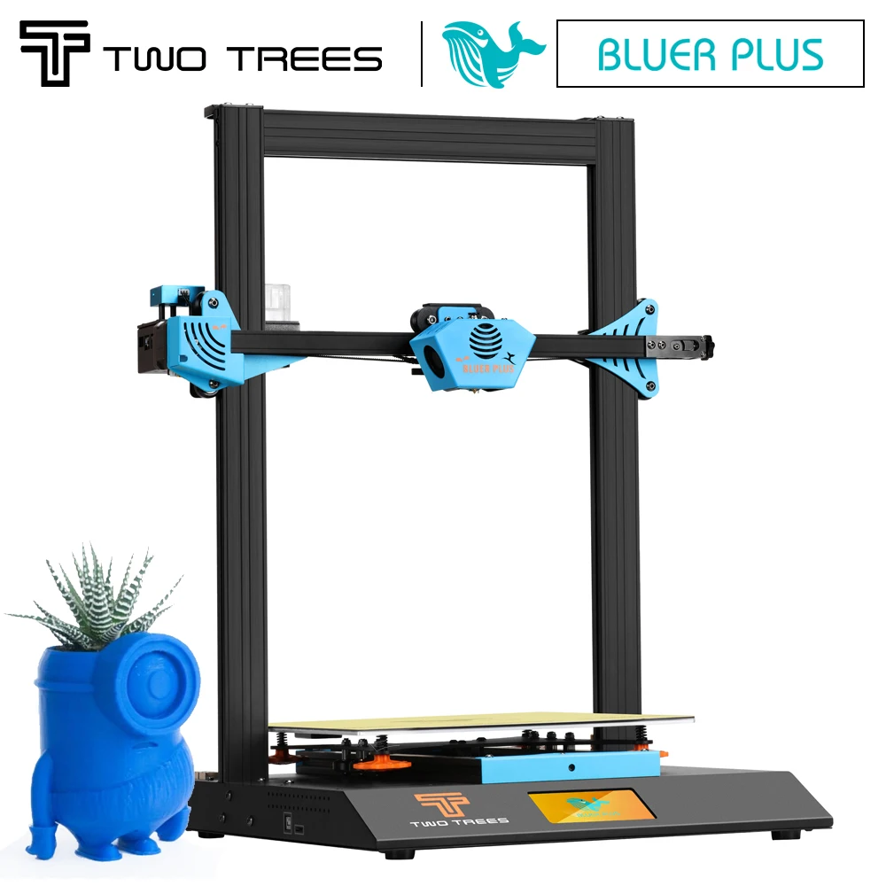 

2020 Newest Twotrees Bluer Plus 3D Printer Kit I3 Mega Upgrade PEI Magnetic Build Plate Large Size Metal Frame BL Touch Screen