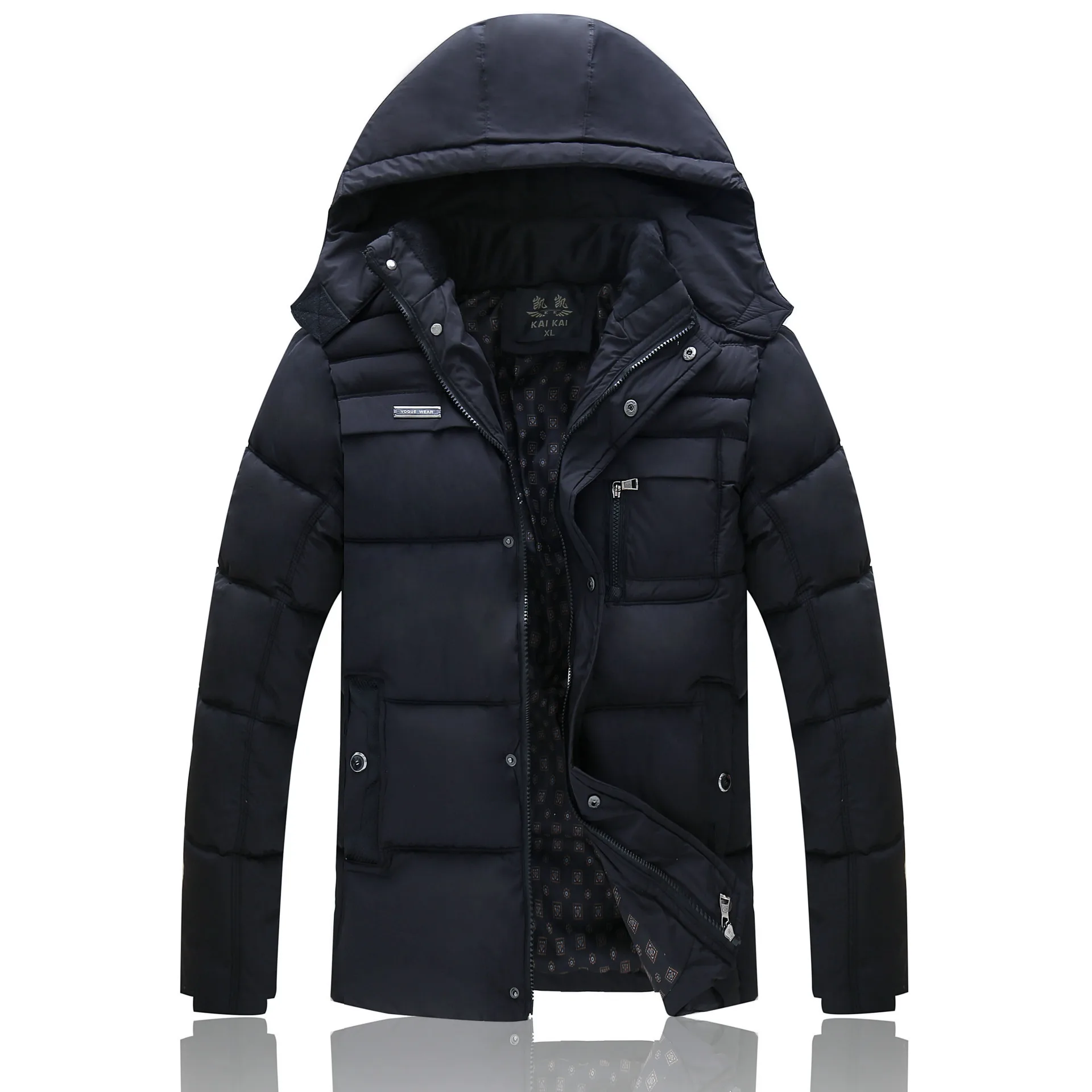 Мужская одежда с хлопковой подкладкой новый стиль осень зима куртка со съемной