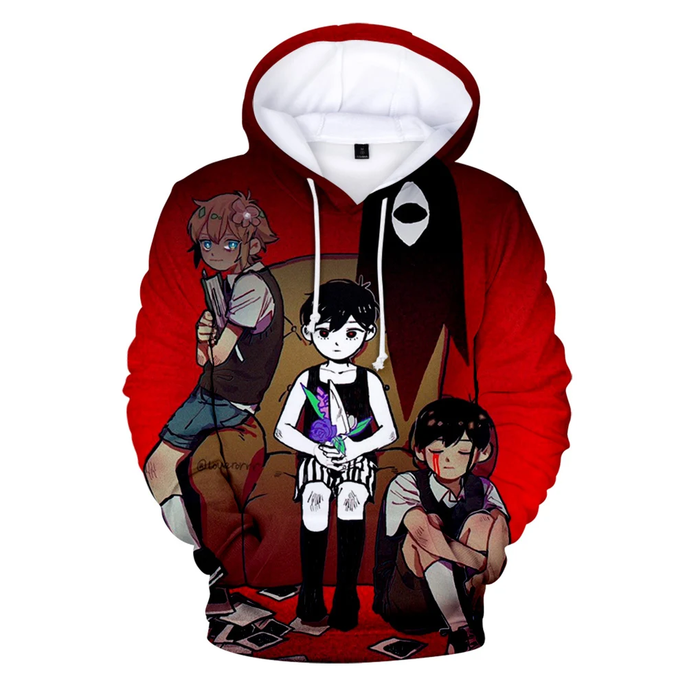 

Hot Anime Omori 3D Hoodies Sweatshirts Men/Women Fashion kawaii Oversized Sweatshirts kids Harajuku Anime clothes Boys/girls