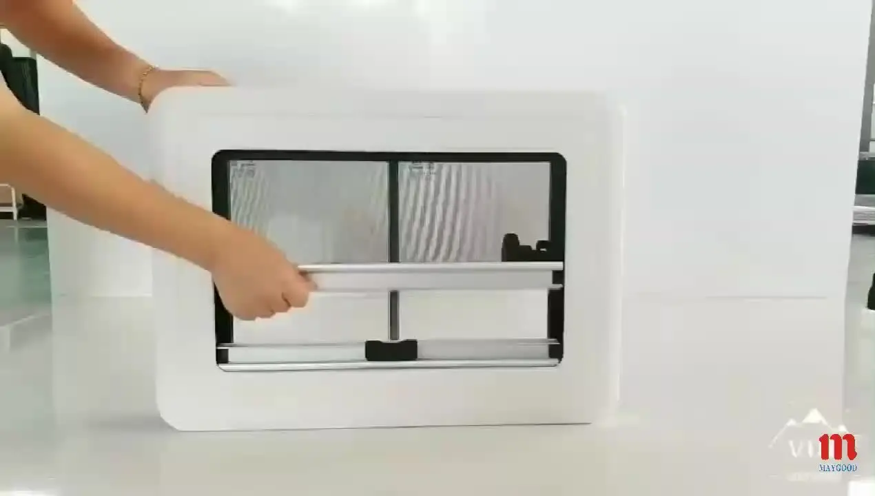 

caravan/RV/motorhome sliding side window with Equipped with insect net and shade window