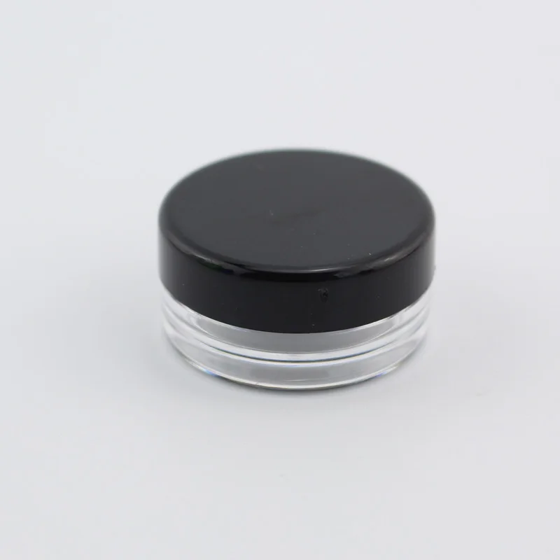 2g Black 12 шт пустые для небольших банок многоразовые мини пластиковые бутылки Косметическая банка, контейнер маленькая круглая бутылка маленькая банка для крема твердые духи - Цвет: 2g Black