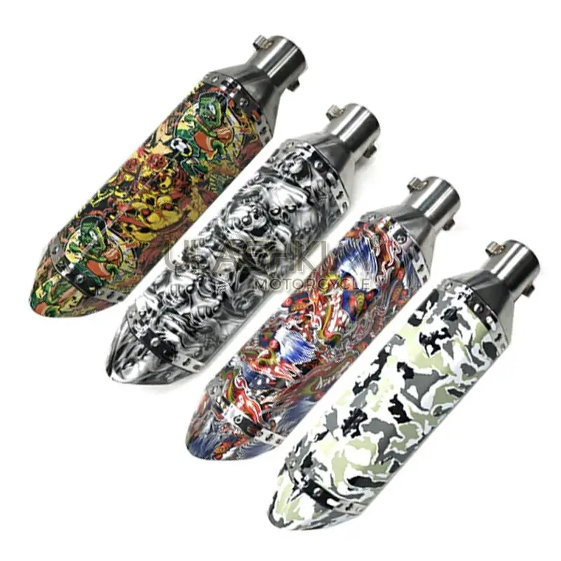 Универсальный мотоцикл выхлопной скольжения на нержавеющей стали 304 36 ~ 51 мм для