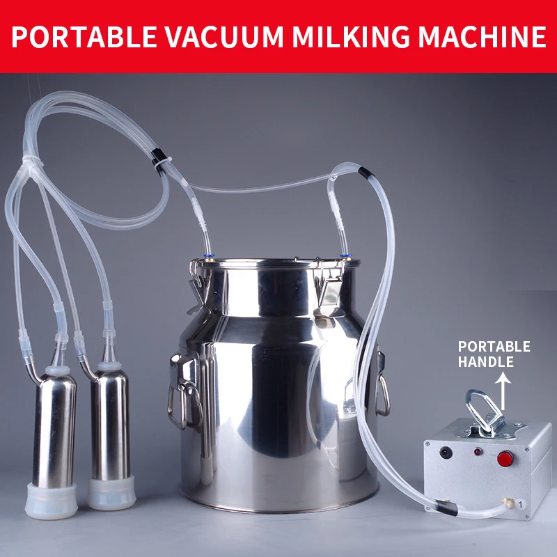 

14L Goat Milk Pump Vacuum Pulse Goat Milking Machine Small Household Cow and Sheep Breast Pump Electric Breast Pump Milking