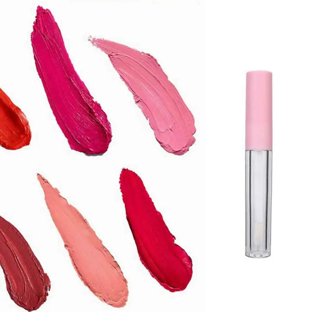 

10pcs 5ml 8.5cm*1.3cm Lip Gloss Tube Lip Glaze Empty Bottle Balm Container Clear Refillable Bottle