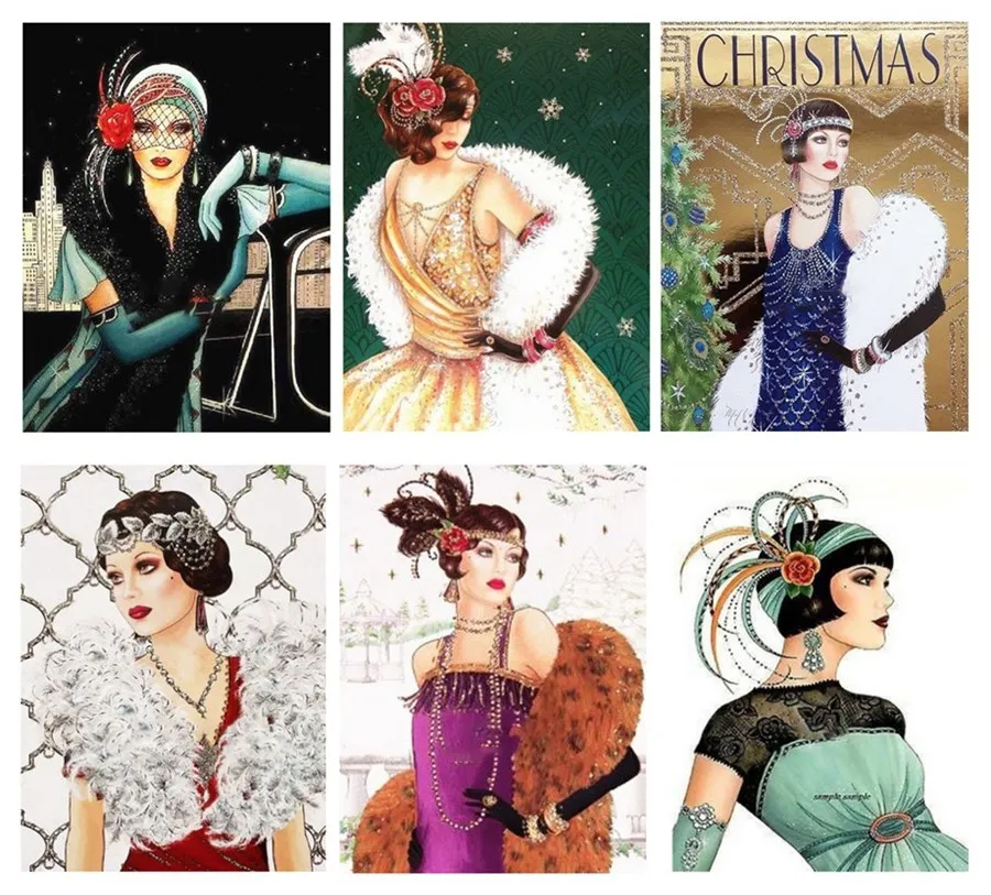 Алмазная картина с изображением персонажа вышивка Красота Девушка