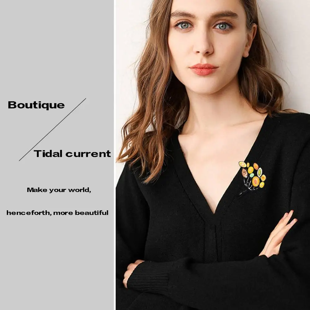 Новинка брошь в форме Древа Жизни яркие эмалевые броши булавки подарочные