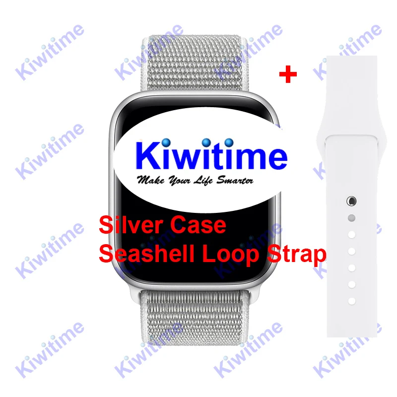 Silver Loop KIWITIME IWO 11 Pro gps Смарт часы 44 мм монитор сердечного ритма серии 5 Спортивные умные часы для Apple iOS 9 10 iPhone 8 Android телефон - Цвет: Silver Loop