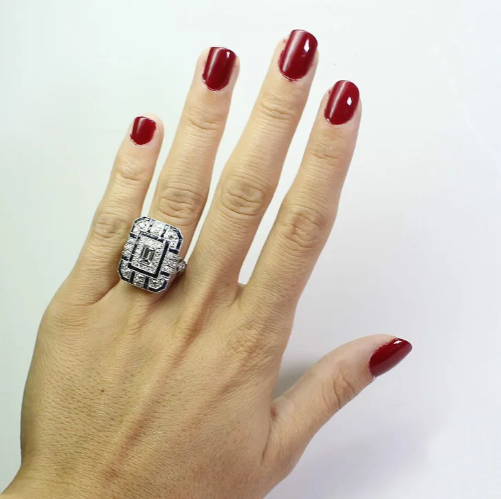 Роскошные женские и мужские кольца с цельными круглыми кристаллами камень AAA