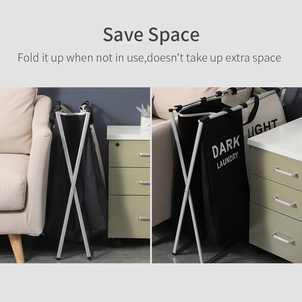 Gecious 2 секции корзина для белья складная небольшого пространства