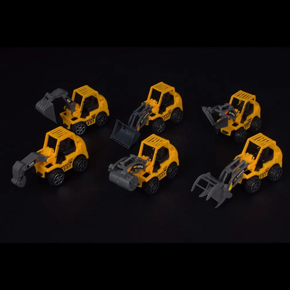 

Children's Simulation Inertia Truck Construction Vehicle Excavator Toy Wholesale Excavator Model Pull Back Car Mini Car