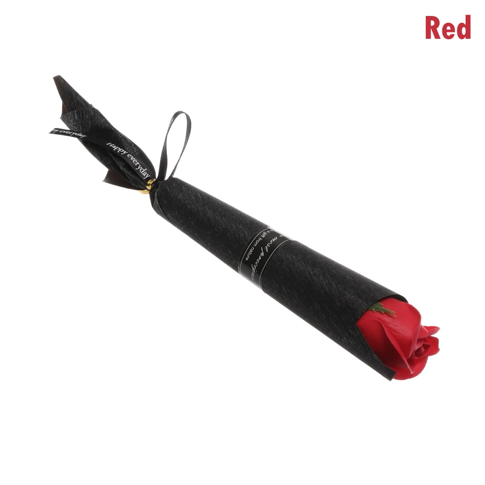 Red 1 шт., романтическое мыло для ванны, Розовое Мыло, лепестки цветов на свадьбу, День Святого Валентина, День матери, подарок на День учителя, вечерние, искусственный Декор - Цвет: Red