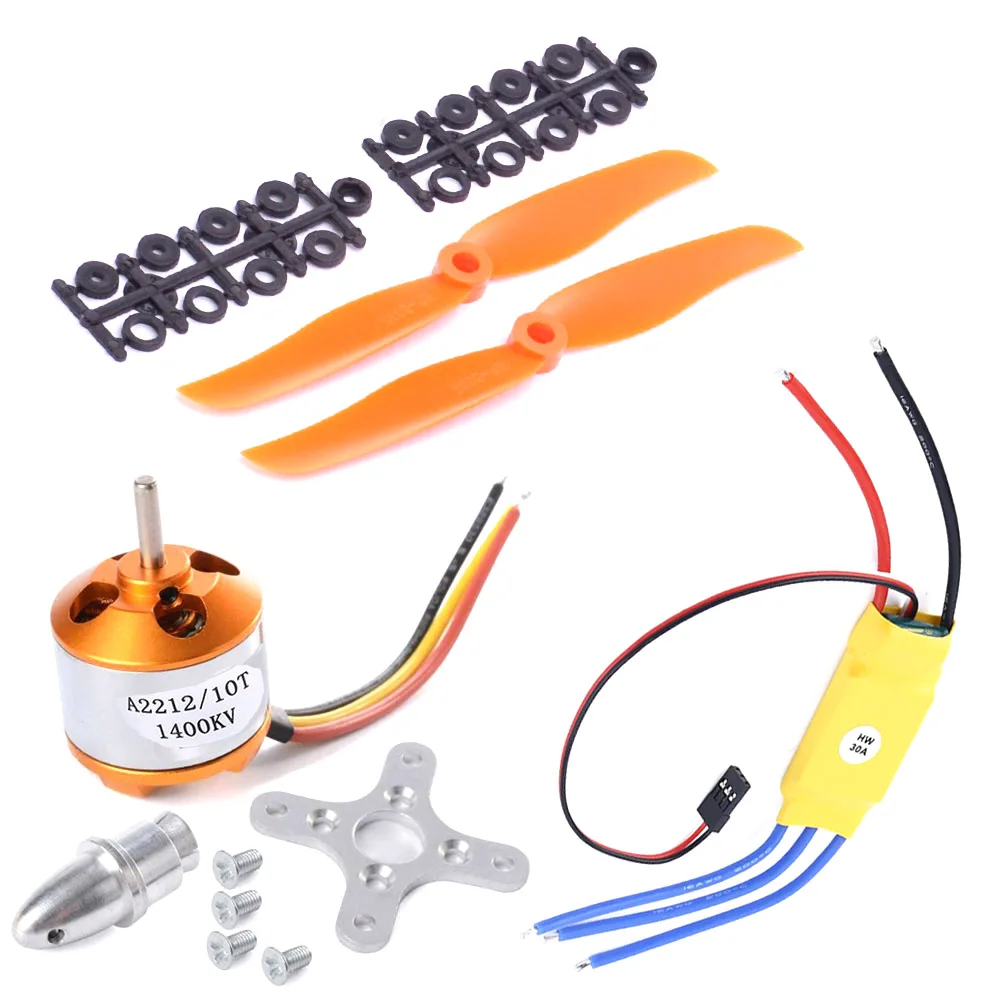 XXD A2212 2212 1400KV бесщеточный двигатель 30A ESC Mount 8060 пропеллеры для радиоуправляемого