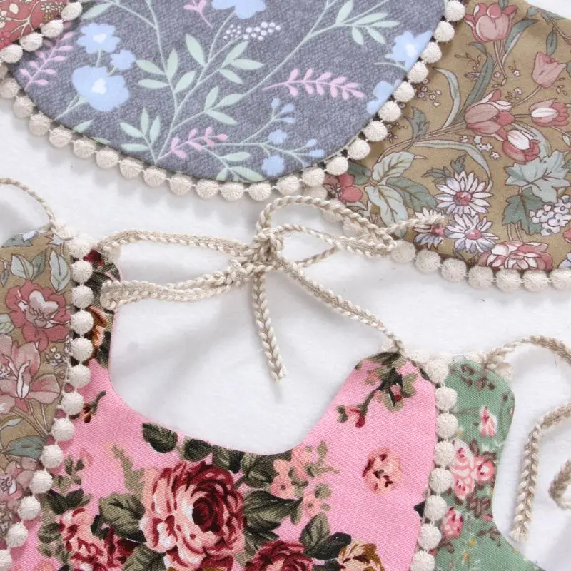 Детские нагрудники хлопковые треугольные Слюнявчики полотенце для кормления