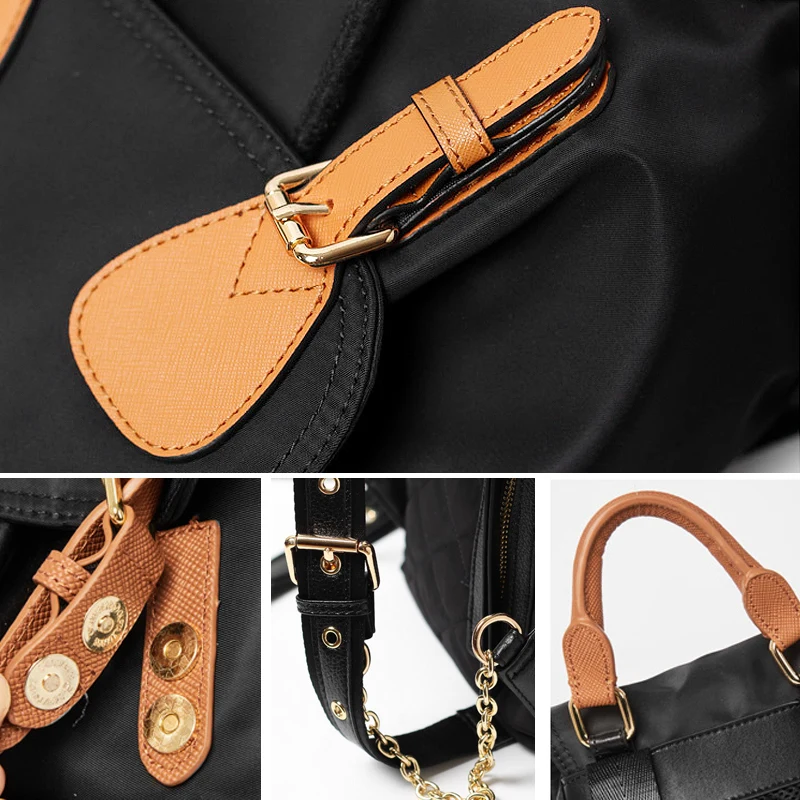 Женщины Рюкзак Нейлон Ноутбук Vintage Light Роскошный Дизайн Известные Рюкзаки