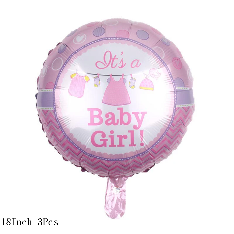 CF267-B01 Boy or Girl Baby Shower Disposable Tableware Gender Reveal Cup Plate Napkin Tablecloth Garland Birthday Party Decoration - Color: CF267-B01