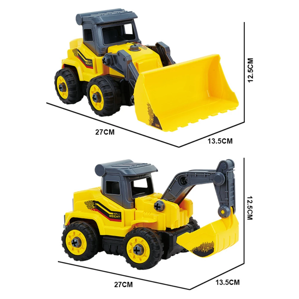 

DIY Assembly RC Truck body Removable Remote Control Engineering vehicle Simulation Excavator Car Digger Car Dump Truck Toy Model