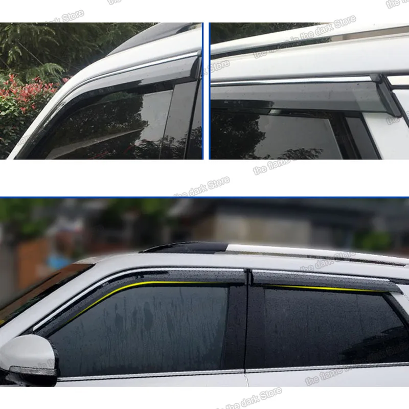 Lsrtw2017 акриловый козырек от дождя для автомобиля changan cs95 2016 2017 2018 2019 2020 2021