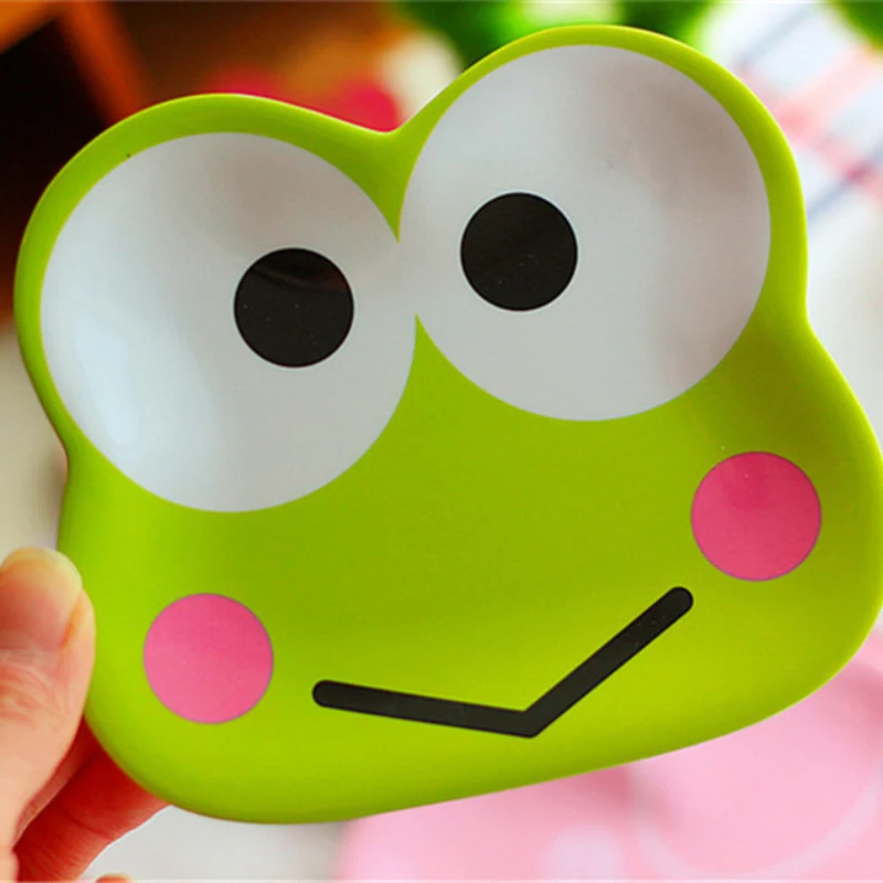 С рисунком из мультфильма симпатичное блюдо лягушка звезда Форма Кот пластина