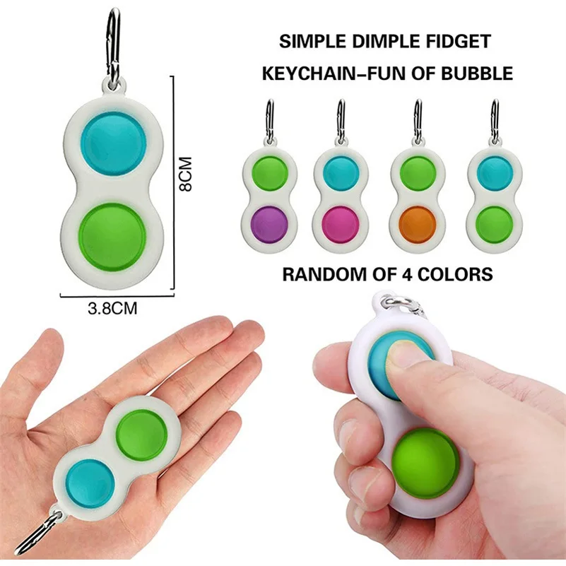 

Simple Dimple Fidget Spinner Toy Anti Stress Relief It Brain Hand Fidget Toys For Kids Adult Early Education Bubble Squeeze Toys
