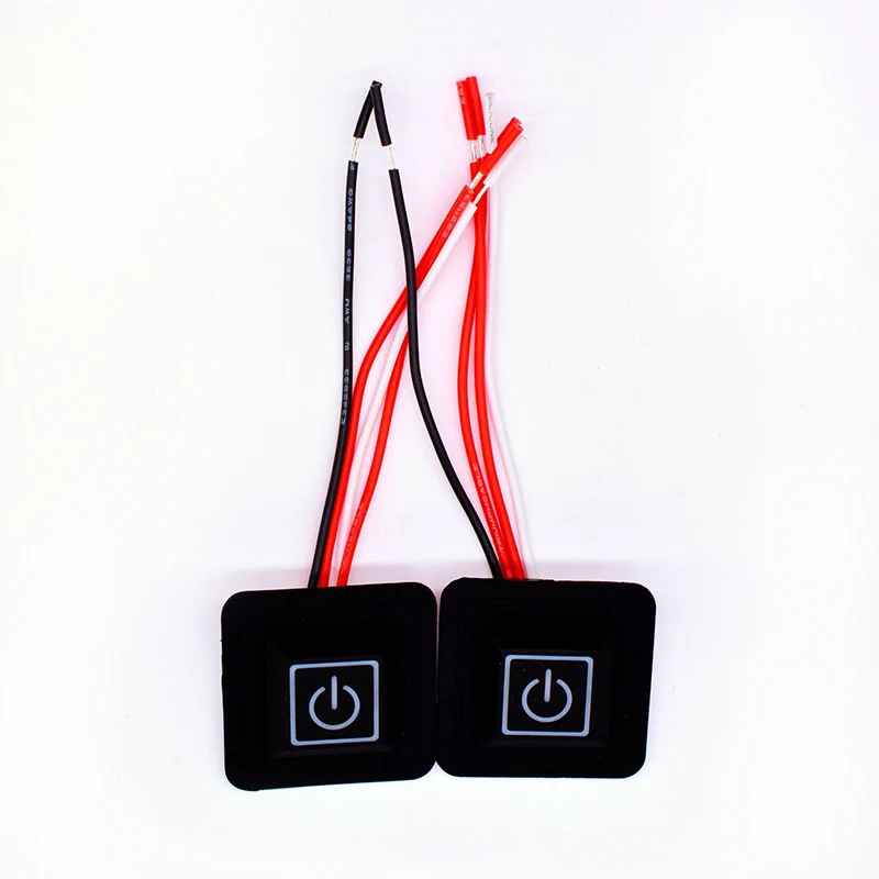 Силиконовый кнопочный переключатель с подогревом 3 7 ~ 12 В жилет брюки перчатки