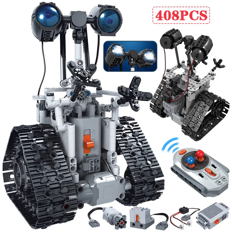 

408PCS City RC Electric Robot Building Blocks Technical Remote Control Intelligent Robot Bricks Gifts Toys For Boys