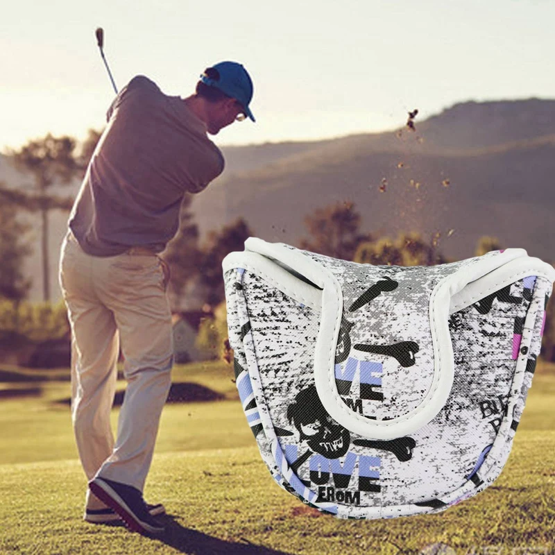 

Magnetic Closure Golf Putter Cover For Blade Mallet Putter Club Soft PU Anti-scratch Golf Headcovers