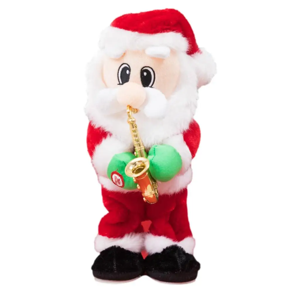 

Santa Doll Dancing Singing Santa Claus Christmas Toy Doll Battery Operated Musical Moving Figure Holiday Decoration Shaking Hips