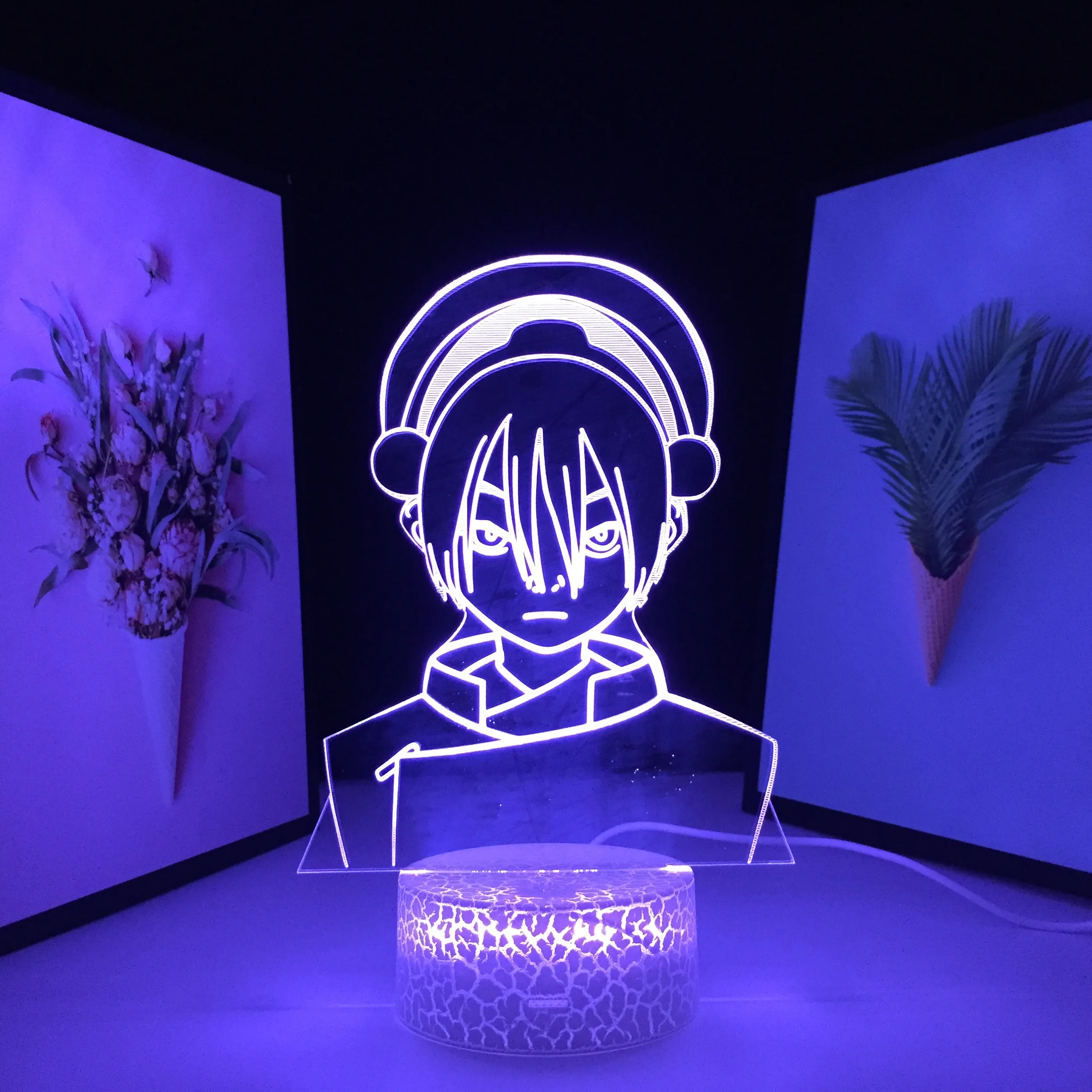

Avatar The Last Airbender 3D Lamp Toph Beifong for Home Decor Birthday Gift LED Night Light Anime Table Light Toph Beifong