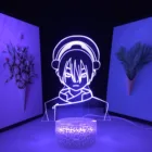 Аватар Легенда Об Аанге 3D лампа Тоф Бей-Фонг для Декор для дома подарок на день рождения светодиодный ночной Светильник Аниме настольный светильник Тоф Бей-Фонг