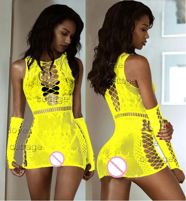 Прозрачное эротическое нижнее белье в сеточку размера плюс сексуальные женские