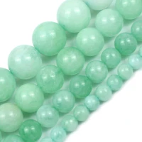 natural green burmese jades stone round loose spacer beads for jewelry making bracelet necklace 6810mm diy accessories 15%e2%80%9c