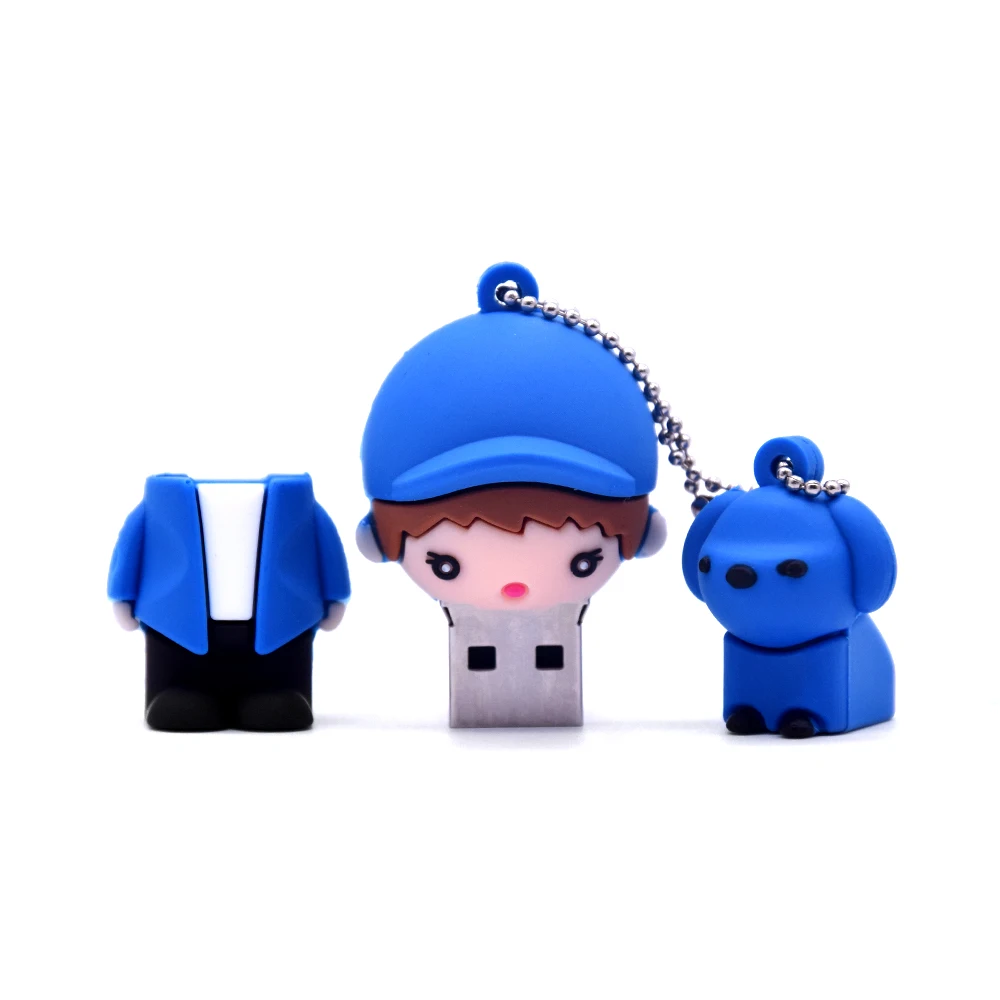 Мультяшный Usb флеш накопитель 64 ГБ 32 2 0 супер мини милые домашние животные