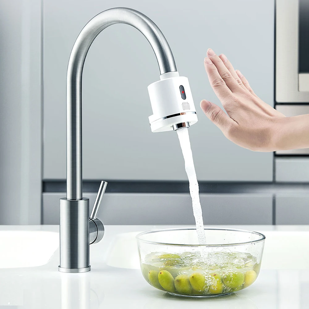 

Induction Faucet Water Saver Overflow Smart Faucet Sensor Infrared Water Energy Saving Device Kitchen Bathroom Nozzle Tap