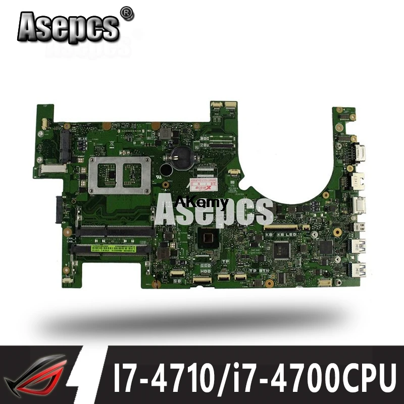 Asepcs G750J бортовой I7 4710HQ i7 4700CPU Материнская плата For Asus G750JZ G750JS материнская для