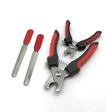 Зажим для ногтей домашних животных с пилочным лезвием нержавеющая сталь премиум