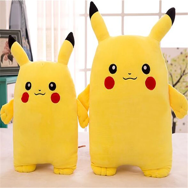 50/60 см Kawaii Мягкие плюшевые Мультяшные рюкзаки в виде подушка в форме Пикачу игрушки, Пикачу, мягкие плюшевые игрушки для детей, Juguetes де peluche