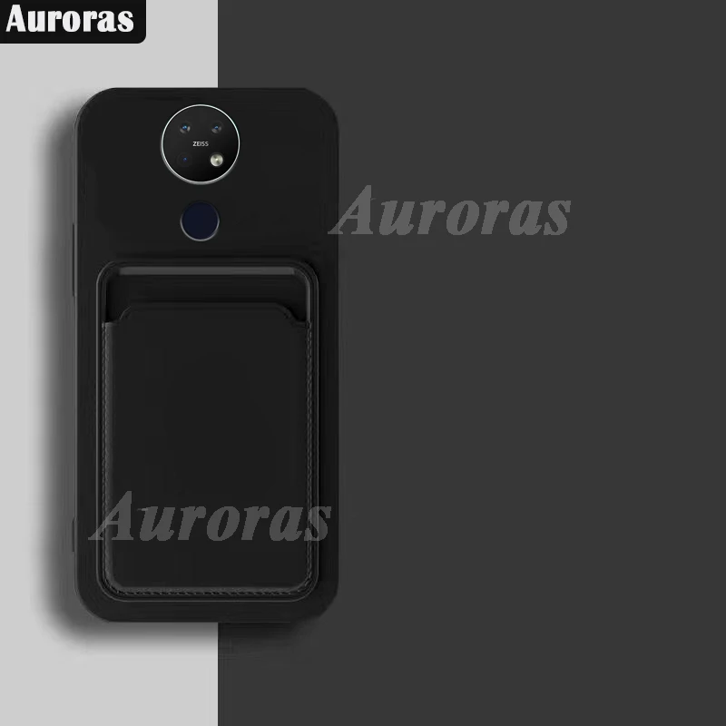 

Auroras For Nokia 6.2 7.2 Case Luxury Wallet Card Slot Back Cover Soft Silicone Hybrid Protector For Nokia 5.3 Case