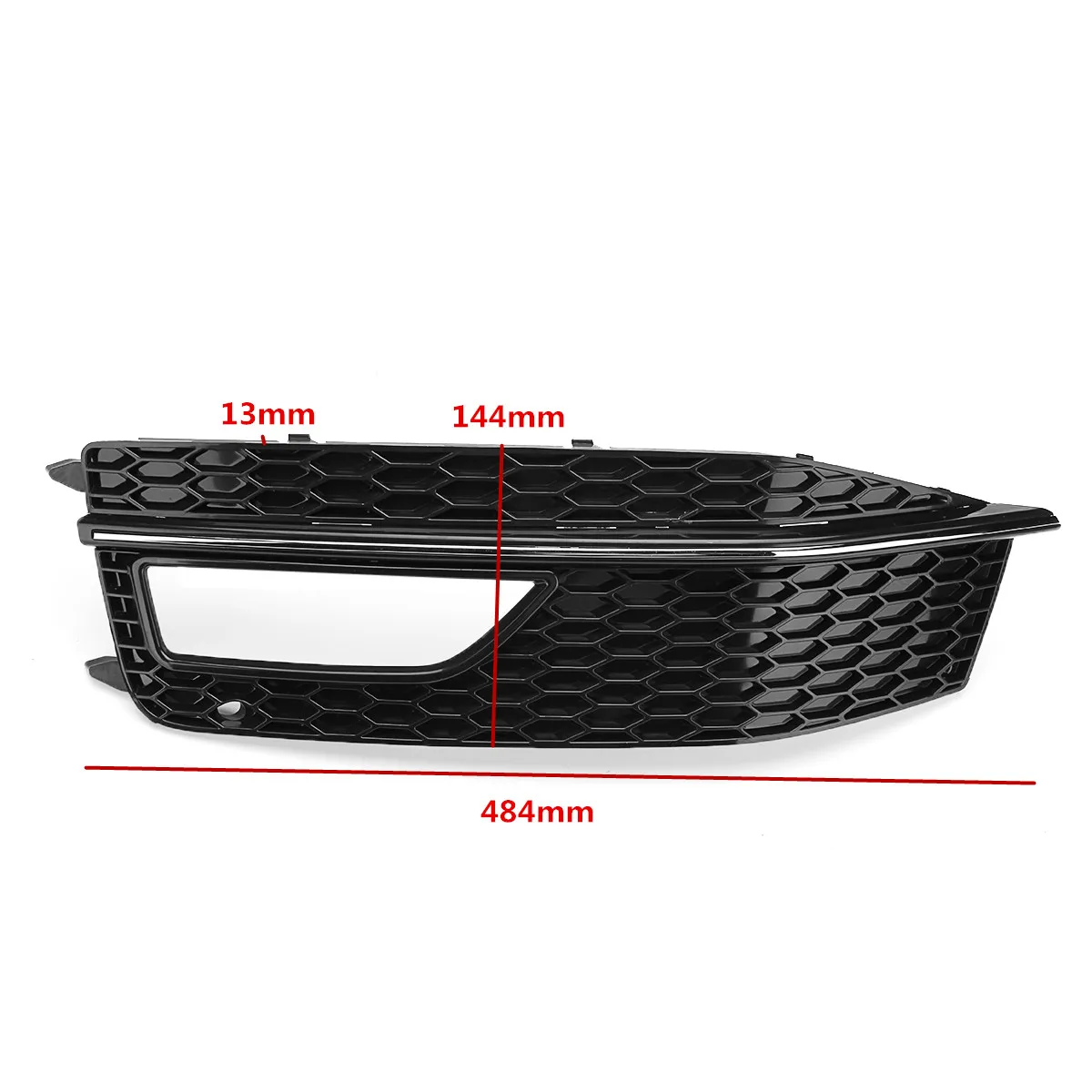 Black Car Front Bumper Fog Light Grill Cover For Audi A4 B8 S4 S-line Facelift 2012-2015 Grille | Автомобили и мотоциклы