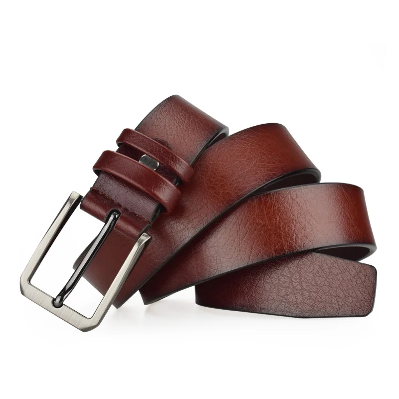 

cow genuine leather luxury strap female belts for women new fashion classice vintage pin buckle leather belt female belt women