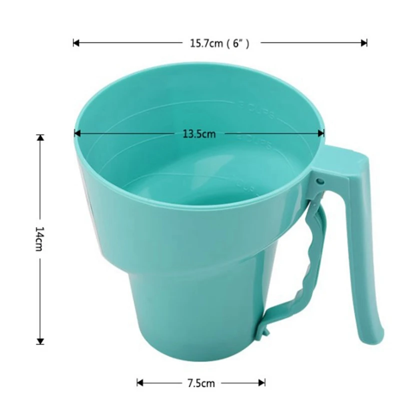

1PC Funnel Shaped Flour Sifter Fine Mesh Powder Flour Sieve Icing Sugar Manual Sieve Cup Home Kitchen Baking Pastry Tools
