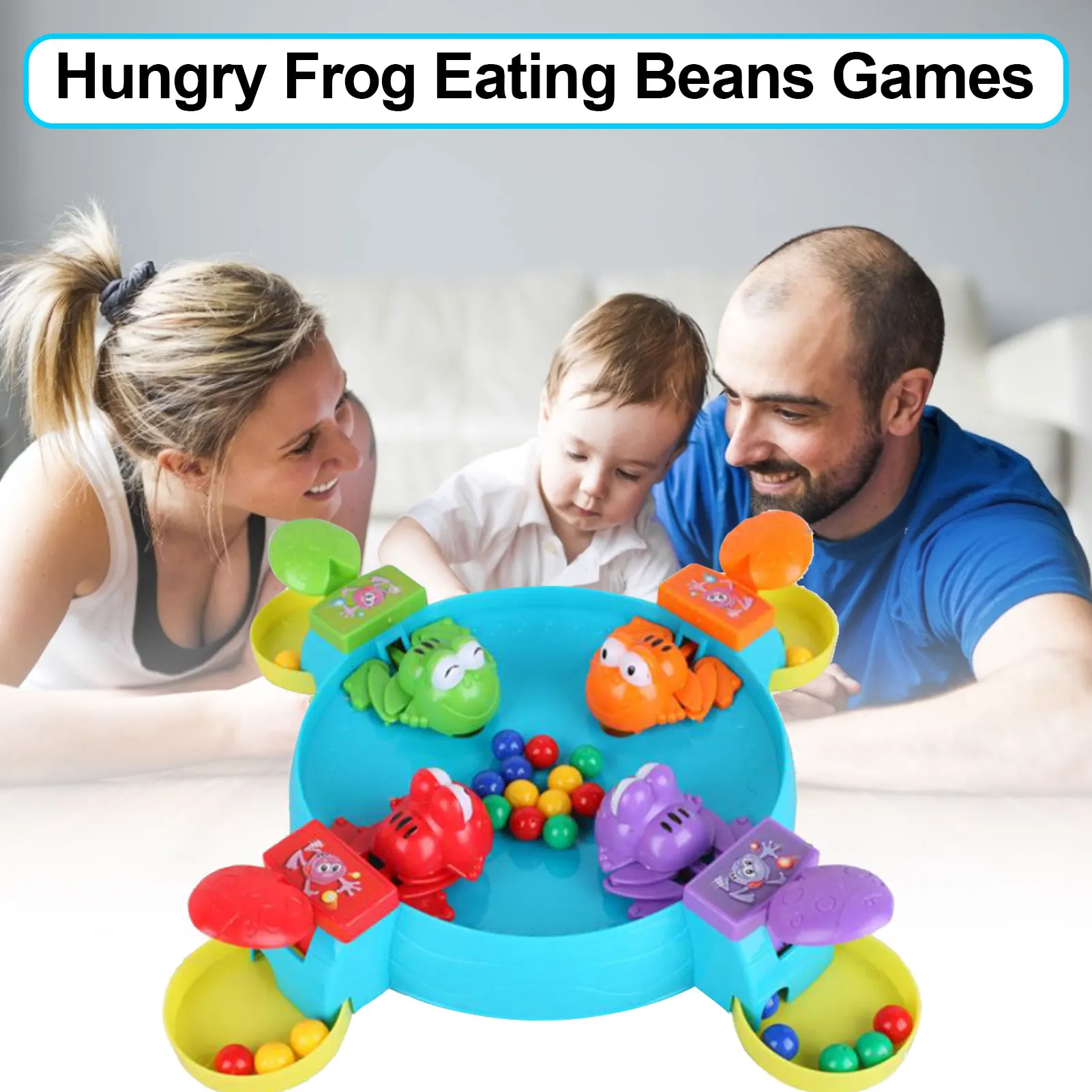 

Hungry Frog Eating Beans Games Toys Parent-Child Interactive Game Feeding The Bead Swallowing Frog To Eat Beans