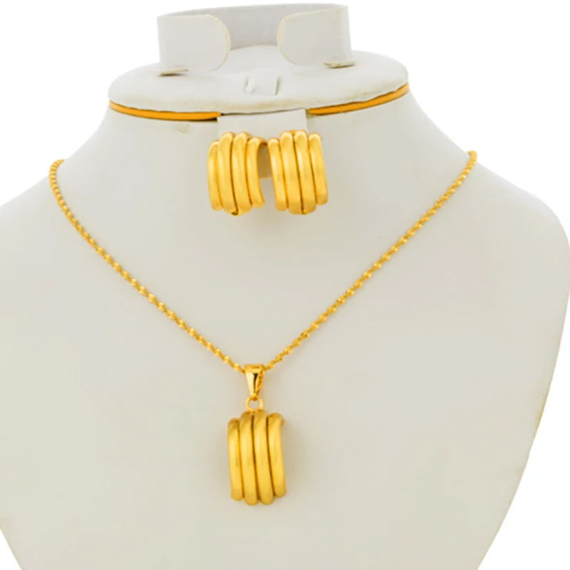 Комплект из подвески и сережек в Судане/Нигерии для женщин/девушек ювелирные