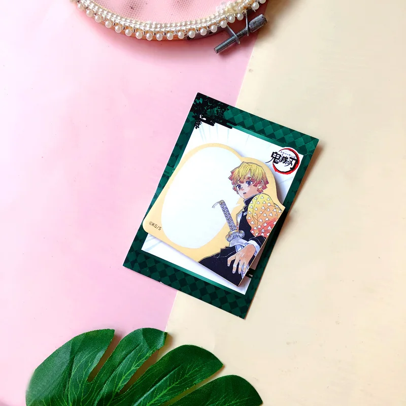 Anime Demon Slayer Cosplay Sticky Note Kimetsu No Yaiba Tanjirou Kamado Paper Desktop Decoration Collection Gift for Students