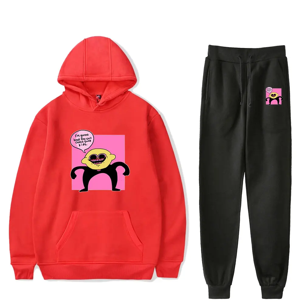 

friday night funkin lemon demon Merch Hoodies Set Men Women Hoodies Pants Two-Piece Sweatshirt Suit