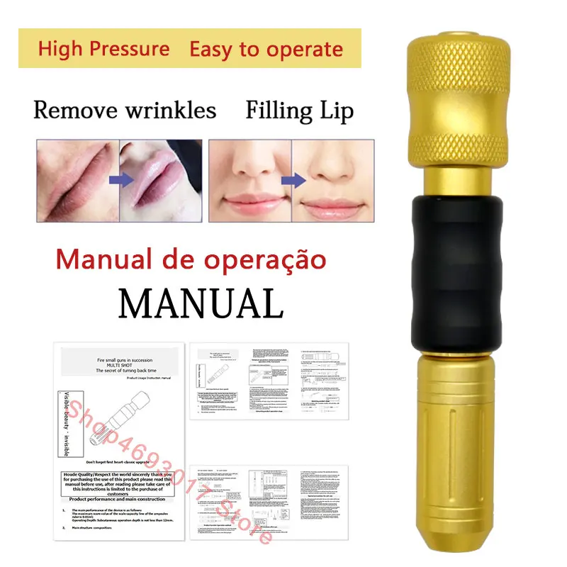 

0.3ml Hyaluron Pen No-needle mesotherapy Gun atomizer High density Hyaluronic Acid Pen Anti Wrinkle Lifting lip filler injector