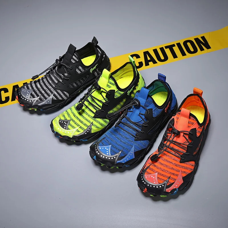 Summer Men's Outdoor Breathable Wading Shoes Barefoot Aqua Water Shoes New Beach Camping Shoes Men Swimming Gym Fishing Footwear