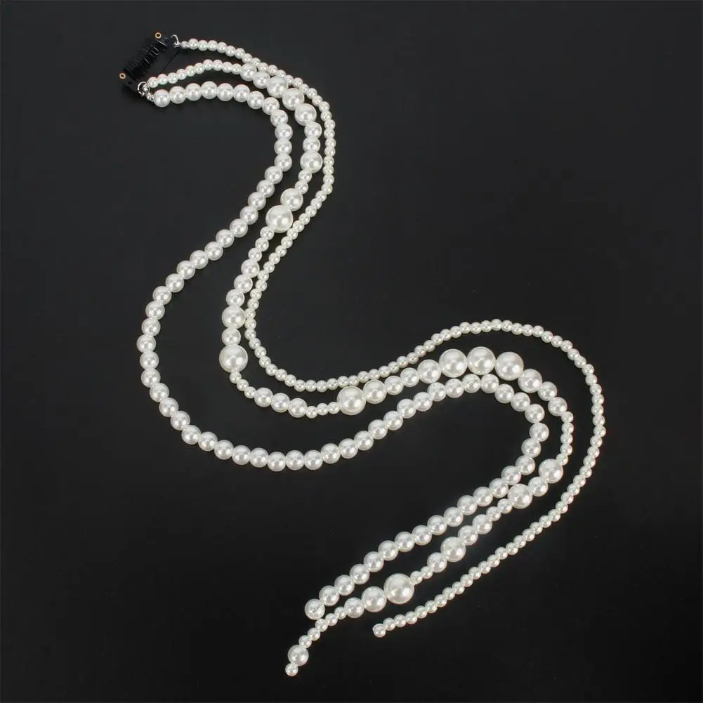 Популярные детские головные уборы имитация из пластика ABS жемчуга кисточкой