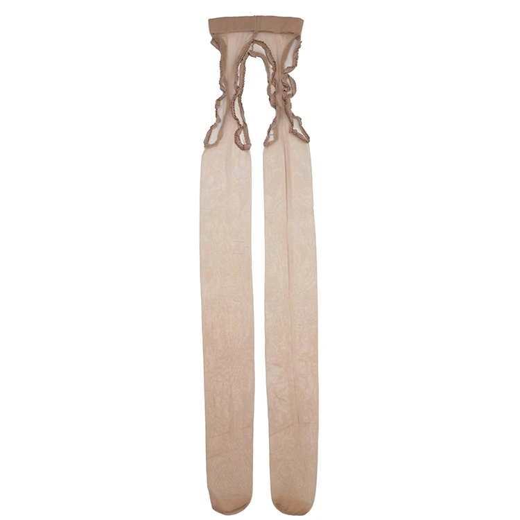 Очень тонкие чулки 2D не снимайте с ног прозрачные четырех сторон вырезами