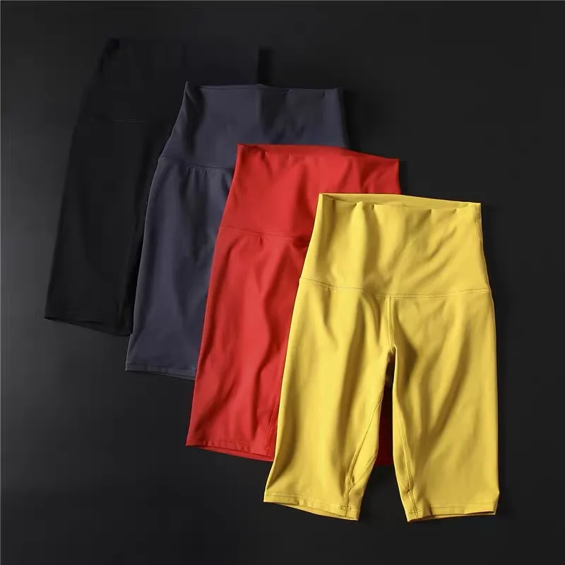 Шорты женские велосипедные высокие эластичные со скрытым животом и высокой