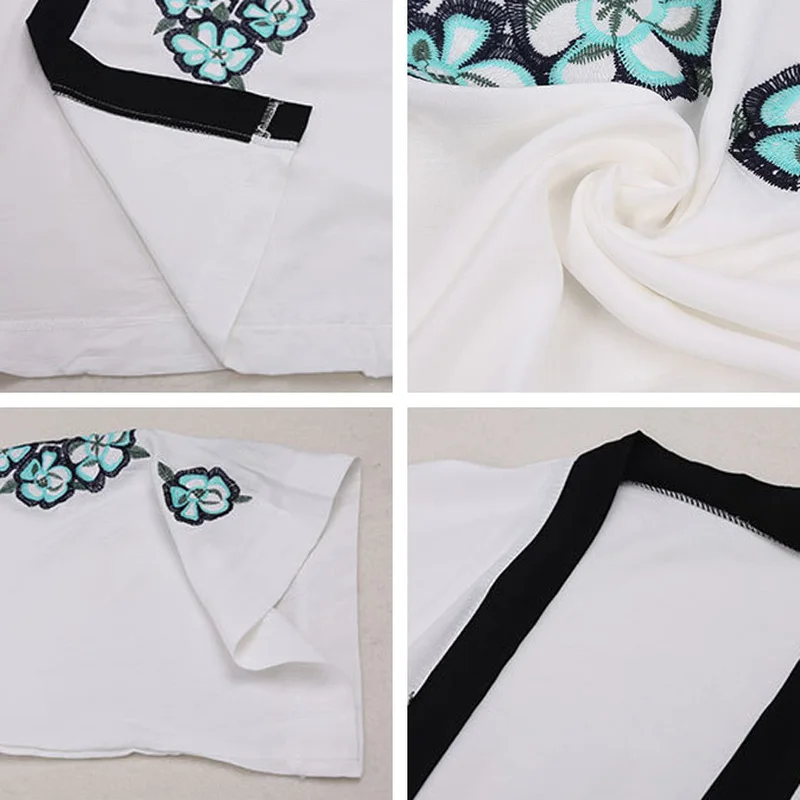 

FORERUN Women Beach Cover Up Embroidered Vintage Summer Dresses Long Wrap Swimsuit Cover Ups Casual Beachwear Canga De Praia